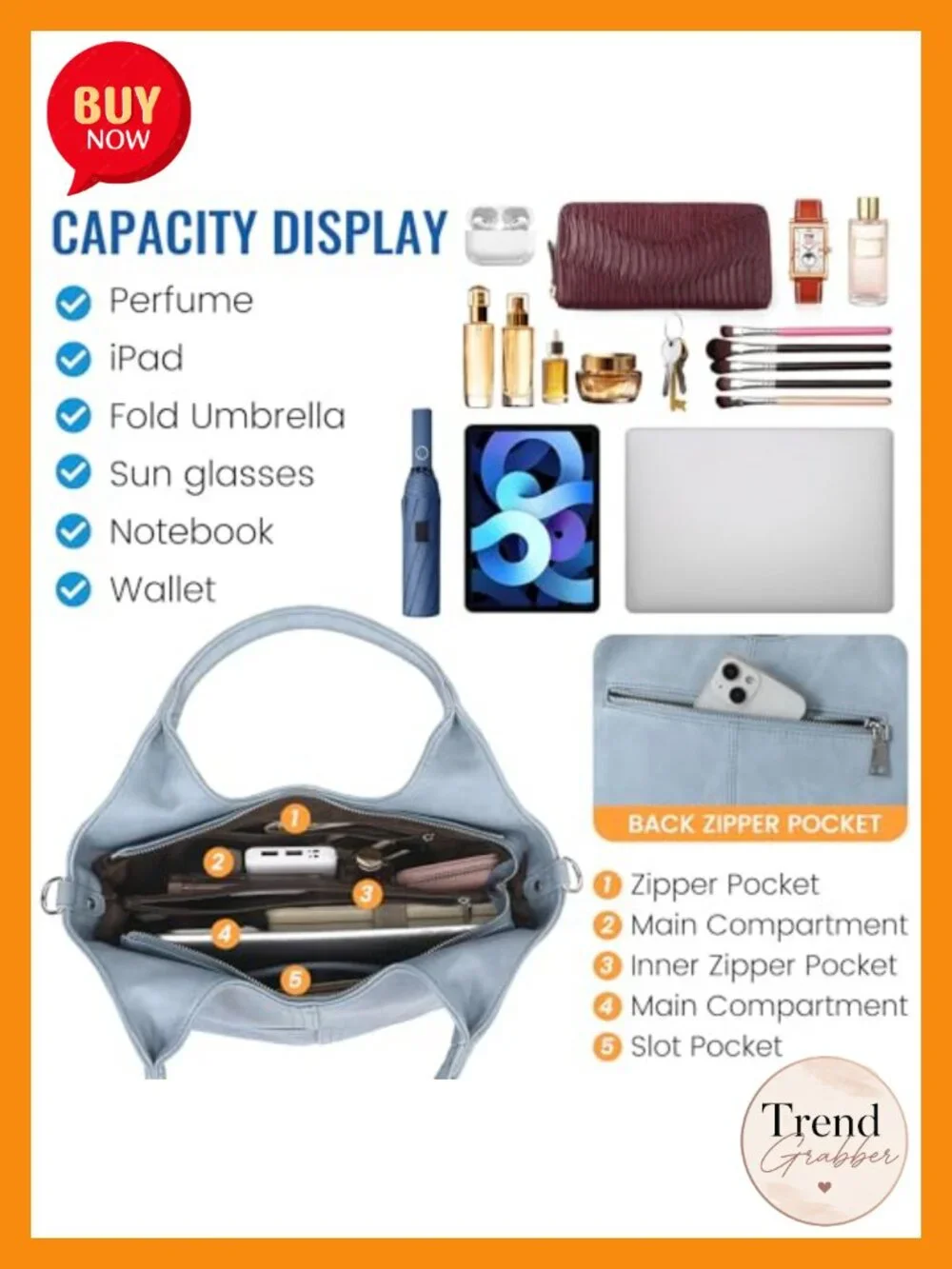 Vegan Leather Satchel Handbag with Detachable Strap Tote Hobo Bag